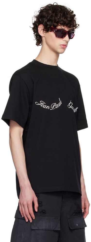 Тениска Jean Paul Gaultier Jean Paul Gaultier Large Logo T-Shirt Черно | 24/30-F-TS083I-J055-0001, 1