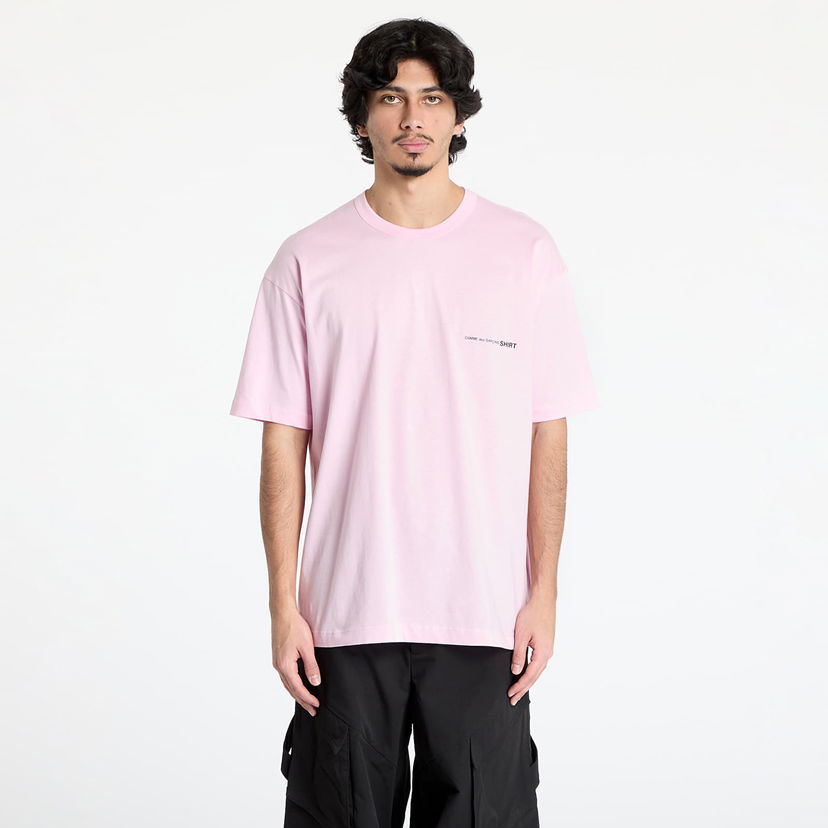 Тениска Comme des Garçons Comme des Garçons SHIRT Knit T-Shirt Розово | FO-T023 PINK