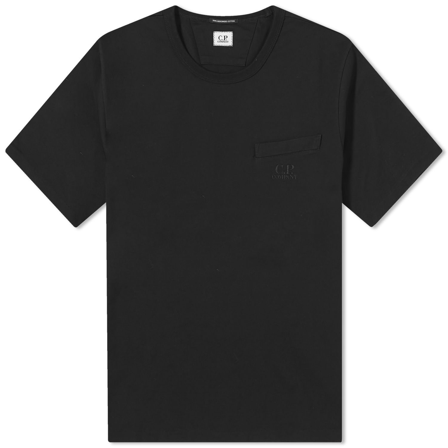 Тениска C.P. Company 30/2 Mercerized Jersey Twisted Pocket T-Shirt Черно | CMTS123A-006203W-999, 0