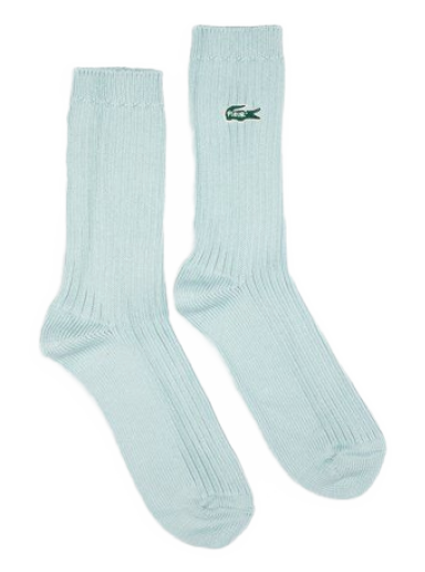 Чорапи Lacoste le Fleur x Ribbed Socks Тюркоазено | RA9582-00-5QY