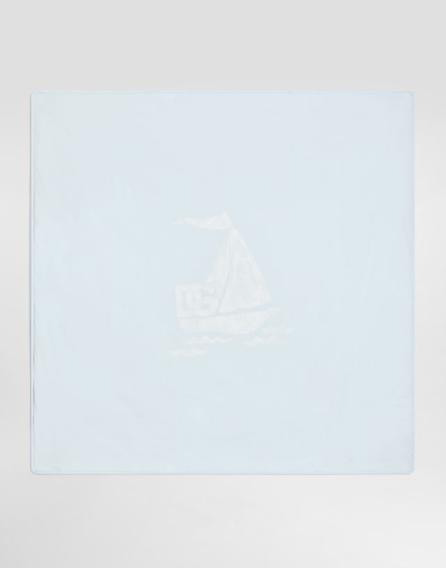 Dolce & Gabbana Jersey Blanket with Sailboat Design