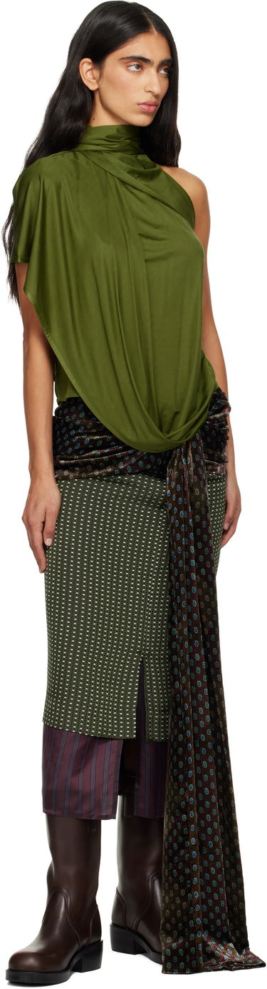 Тениски и потници Dries Van Noten Dries Van Noten Draped Top Многоцветен | 252-011158-2617, 3