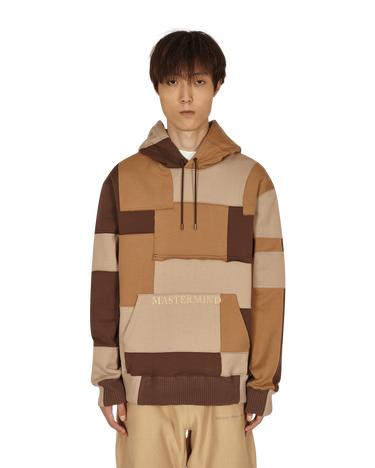 Суитчър Mastermind WORLD Patchwork Hoodie Кафяво | MW21S07-SW025-010 003, 0