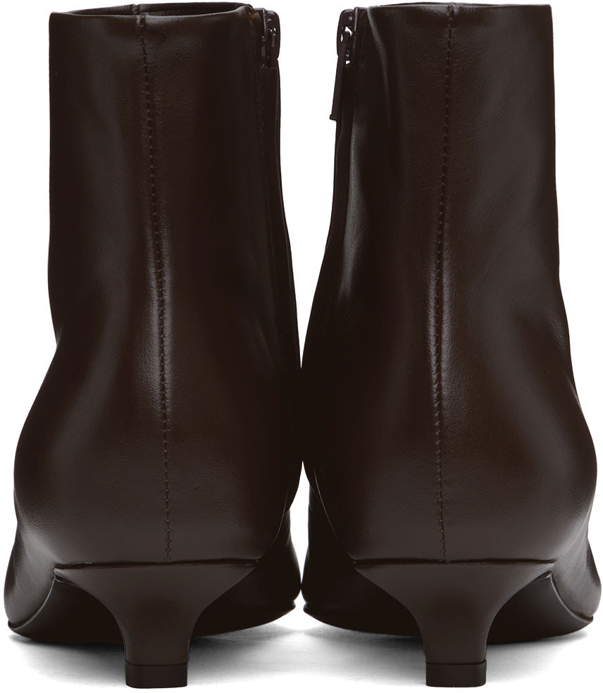 Кецове и обувки TOTEME Slim Ankle Boots Кафяво | 244-WAS931-LE0002, 1
