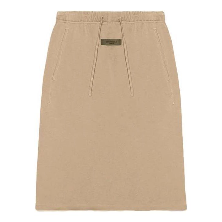 Пола Fear of God Fear of God Essentials SS23 Midi Skirt Бежово | FOG-SS23-219