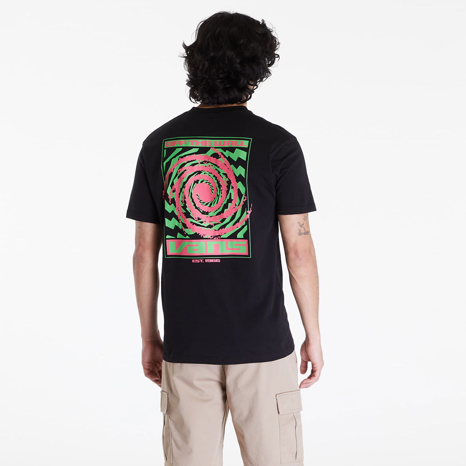 Тениска Vans Men's T-Shirt Wormhole Warped SS Tee Black Черно | VN000G44BLK1, 1