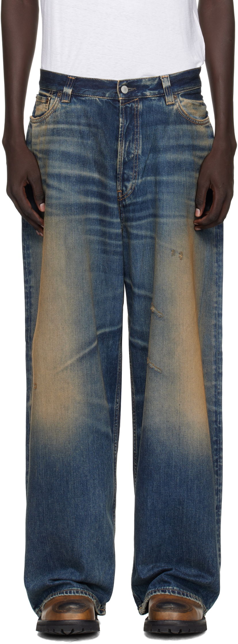 Дънки Acne Studios Acne Studios Loose Fit 2023 Jeans Синьо | C00094-