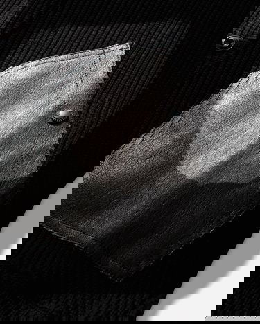 Пуловер Junya Watanabe Junya Watanabe Ribbed Knit Wool Cardigan with Leather Pockets Черно | WP-T011-W25 1, 3