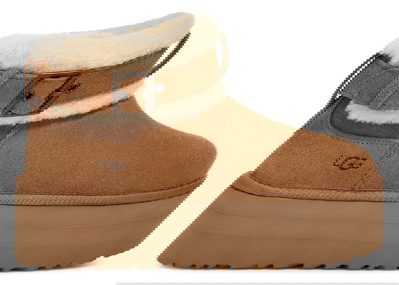 Кецове и обувки UGG Ultra Mini Belted Roller Boot "Chestnut" W Кафяво | 1144041-CHE, 0