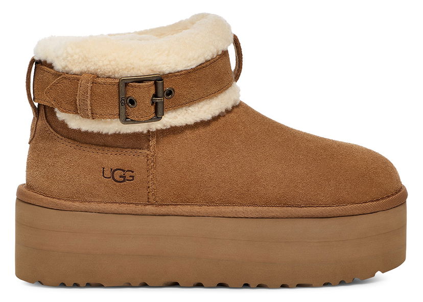 Кецове и обувки UGG Ultra Mini Belted Roller Boot "Chestnut" W Кафяво | 1144041-CHE