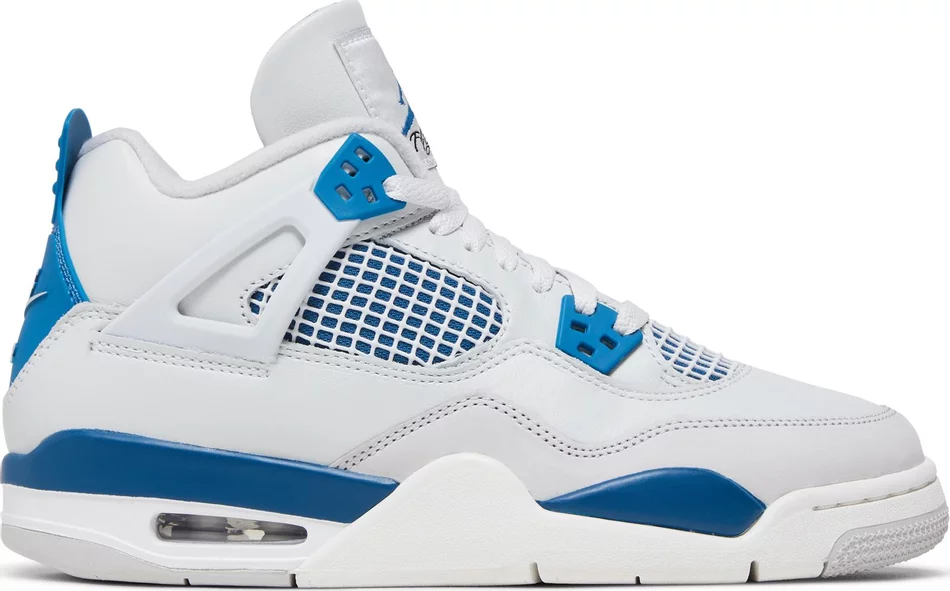 Кецове и обувки Jordan Jordan 4 Retro "Military Blue" Бяло | HF4281-141, 0