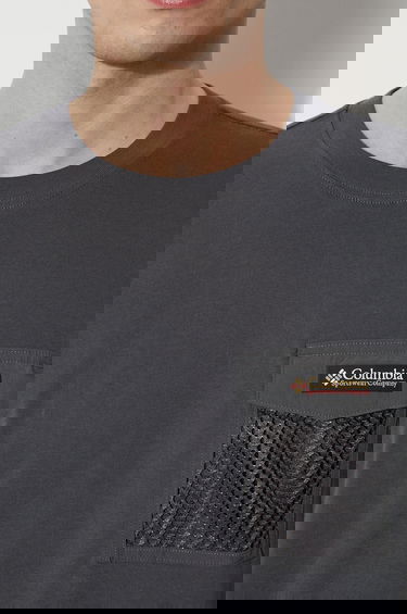 Тениска Columbia Painted Peak T-Shirt with Utility Mesh Pocket Сиво | 2074481, 5