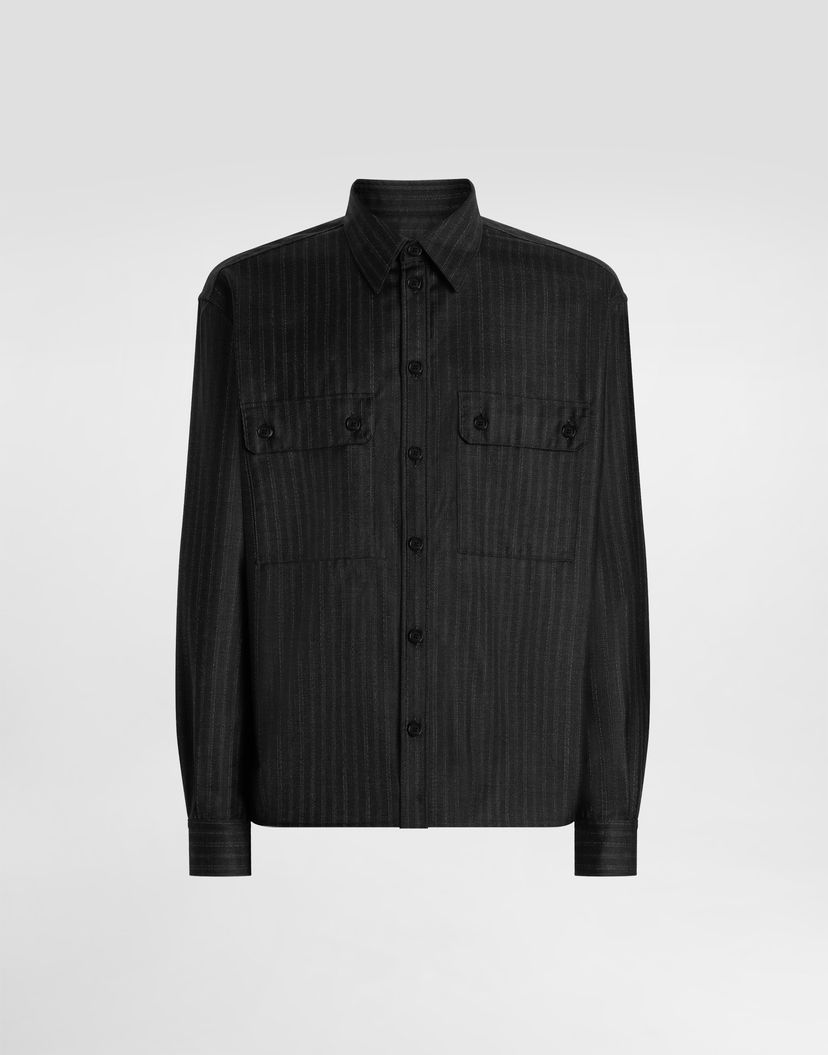 Риза Dolce & Gabbana Tailored Pinstripe Shirt Collection Черно | G5OG7TFR2ZXS8051