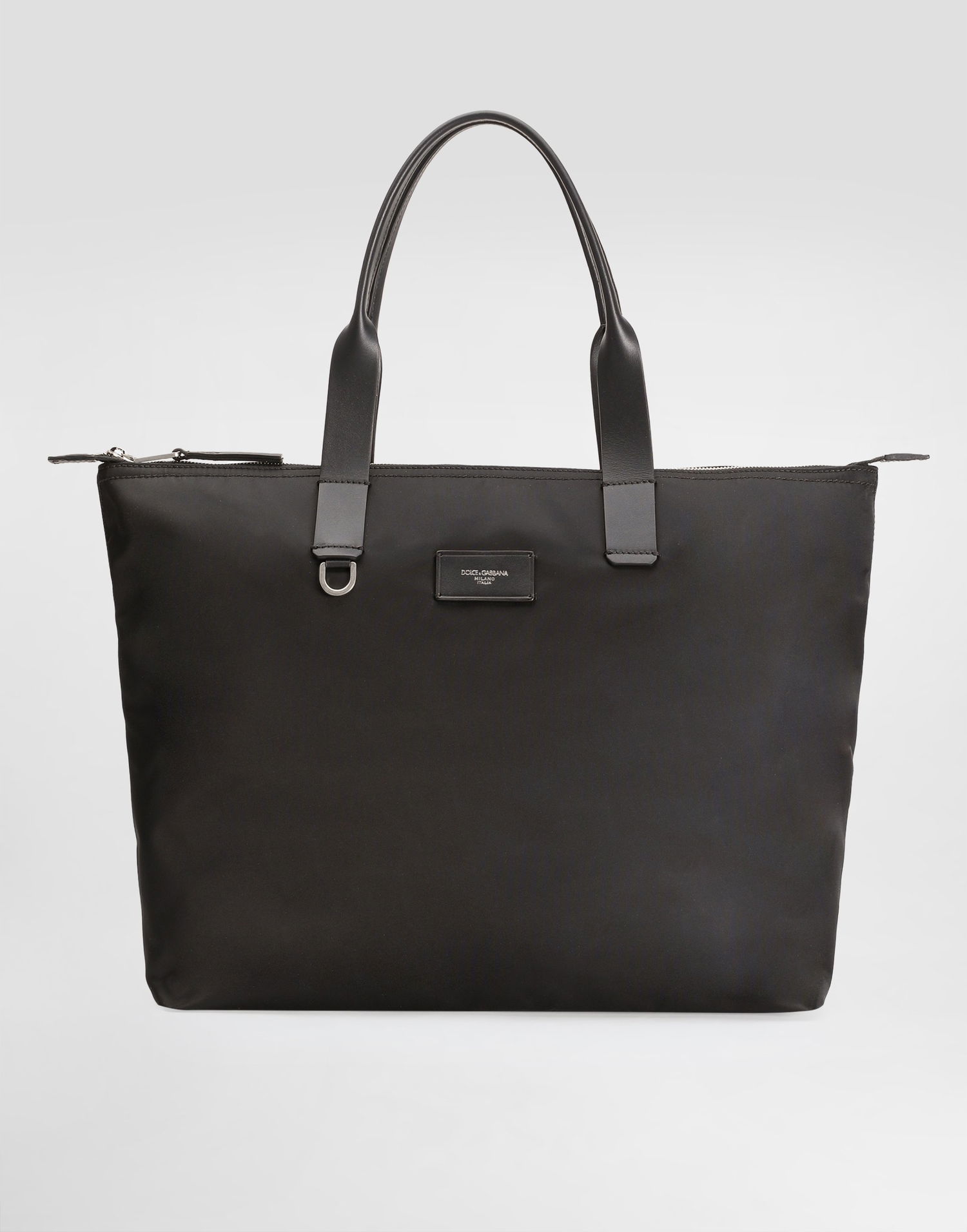 Голяма пазарска чанта Dolce & Gabbana Dolce & Gabbana Nylon and Calfskin Shopping Tote Черно | BM2375AN4218B956, 0