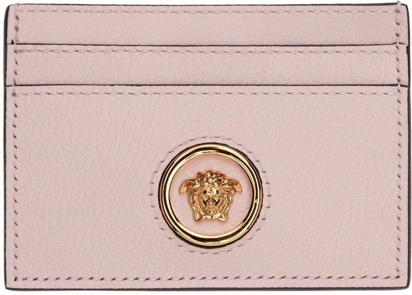 Облекло Versace Pink 'La Medusa' Card Holder Бежово | DP3I057_1A10526_1PT2V