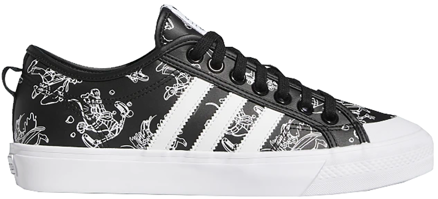 Кецове и обувки adidas Originals Nizza Disney Sport Goofy Black Черно | FW9590, 0