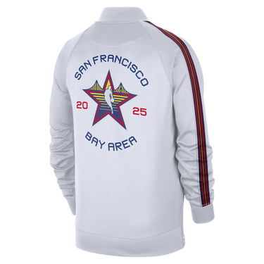 Яке бомбър Jordan NBA 2025 All-Star Weekend Showtime Full-Zip Jacket Бяло | HF5808-100, 2