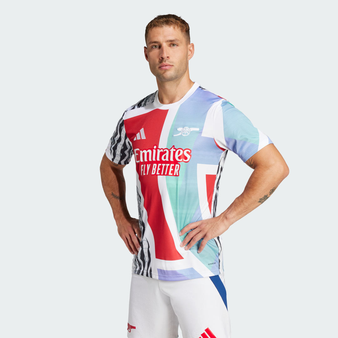 Фланелка adidas Performance Arsenal 24/25 Pre-Match Soccer Jersey Бяло | JE7562, 0