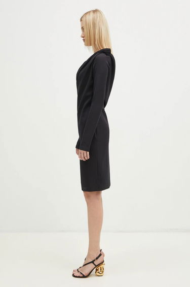 Pокля JW Anderson JW Anderson Shoulder Drape V-Neck Mini Dress Черно | DR0446.PG1573.999, 1