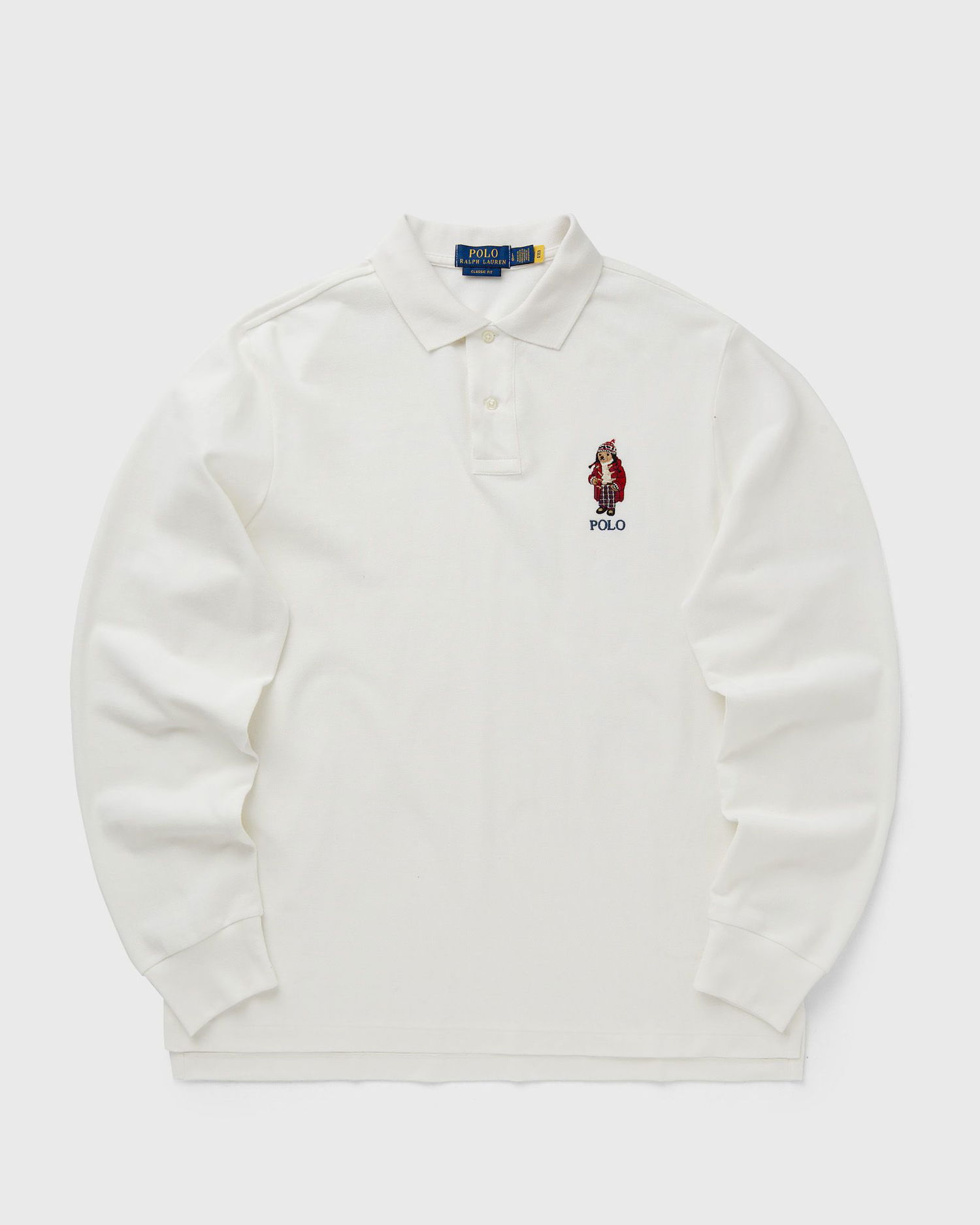 Поло тениска Polo by Ralph Lauren Long Sleeve Polo Shirt Бяло | 710951641001, 0
