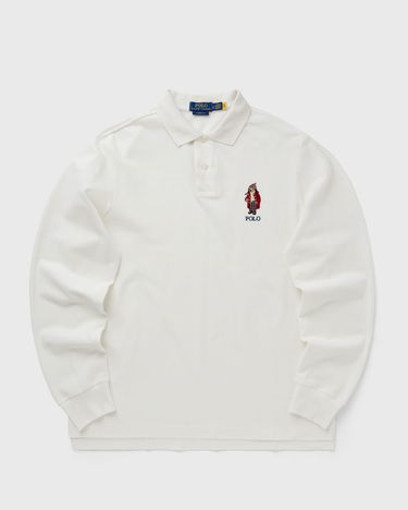 Поло тениска Polo by Ralph Lauren Long Sleeve Polo Shirt Бяло | 710951641001, 0