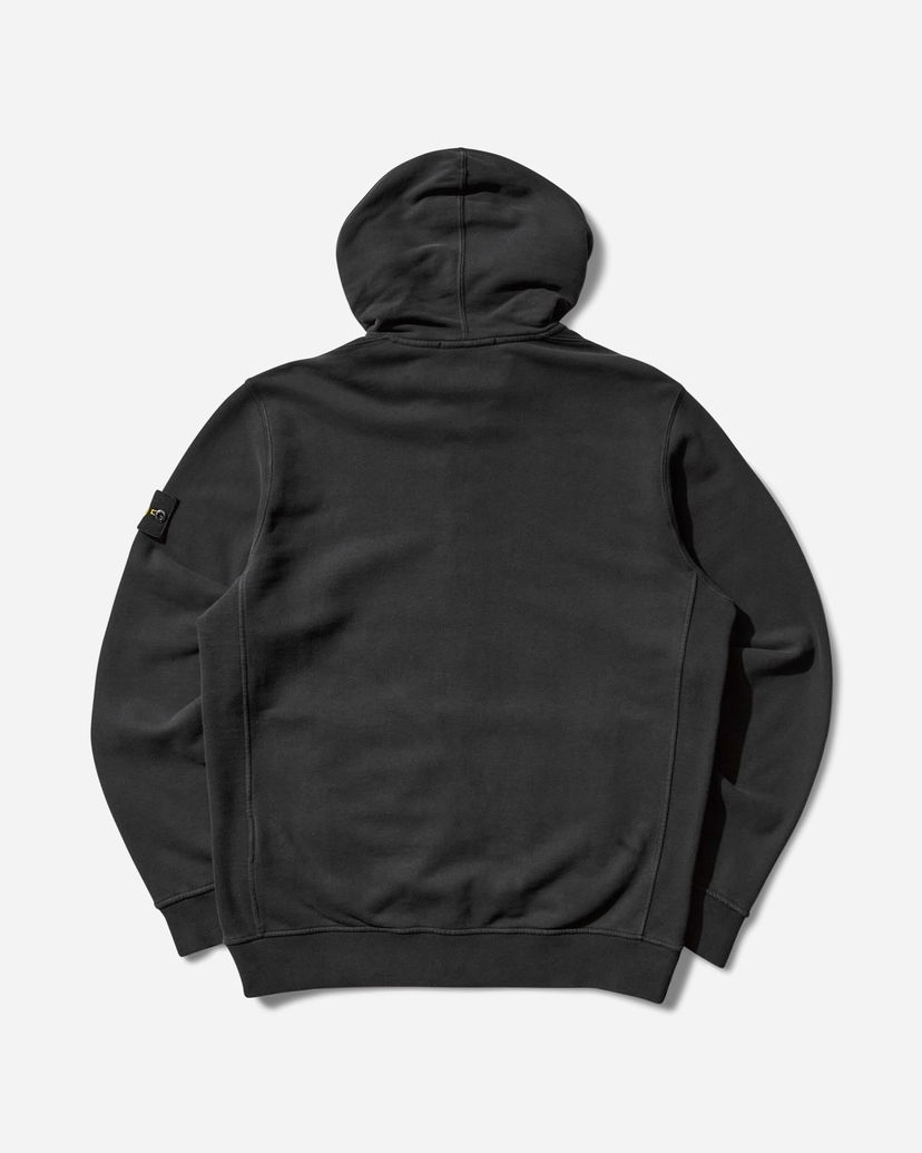 Суитчър Stone Island Garment Dyed Zip Hoodie Черно | K2S15-6100067-S0A20 V0029
