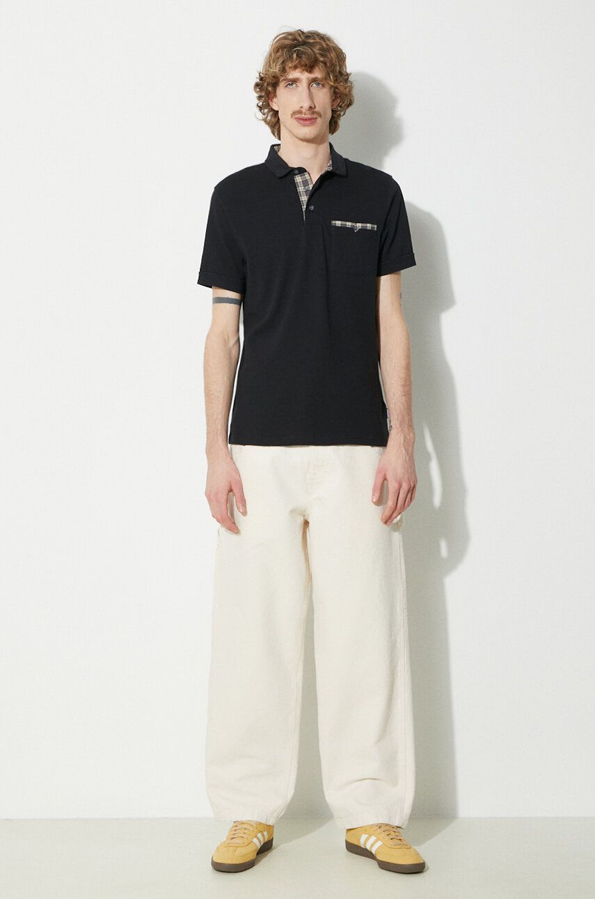 Поло тениска Barbour Polo Shirt Short Sleeve Черно | MML1071, 1