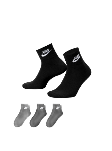 Бельо и чорапи Nike Everyday Essential Ankle Socks 3-Pack Черно | DX5074-010