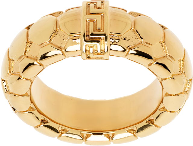 Versace Greca Snake Gold Ring