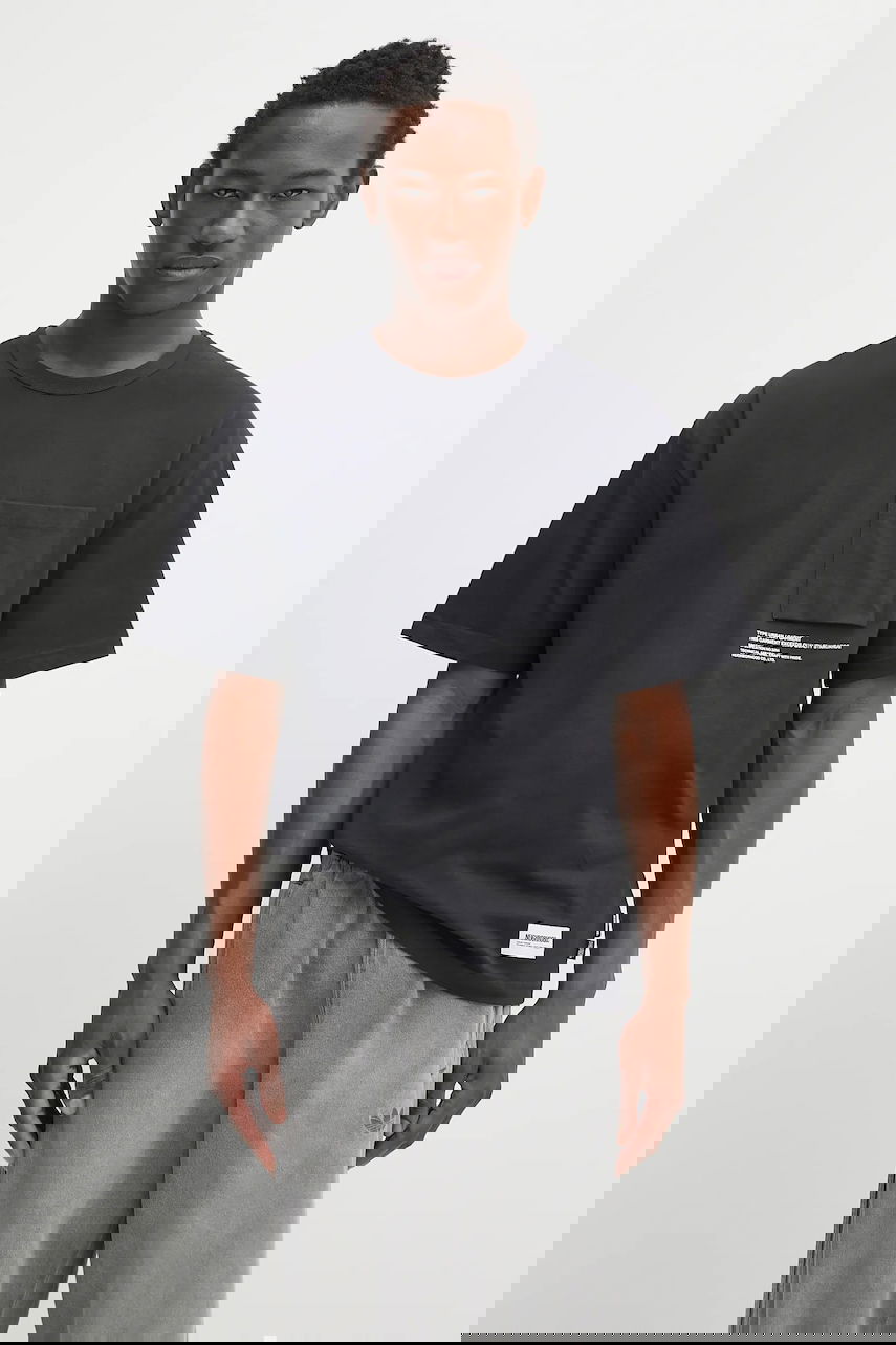 Тениска Neighborhood NEIGHBORHOOD Sheltech Crewneck Graphic Pocket Tee Черно | 251BWNH.CSM01, 0