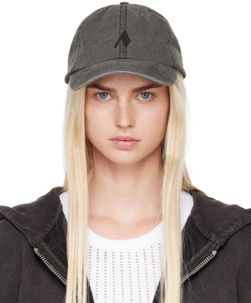 Шапка с козирка The Attico Attico Faded Baseball Cap Сиво | 247WAC34 C104RM, 0