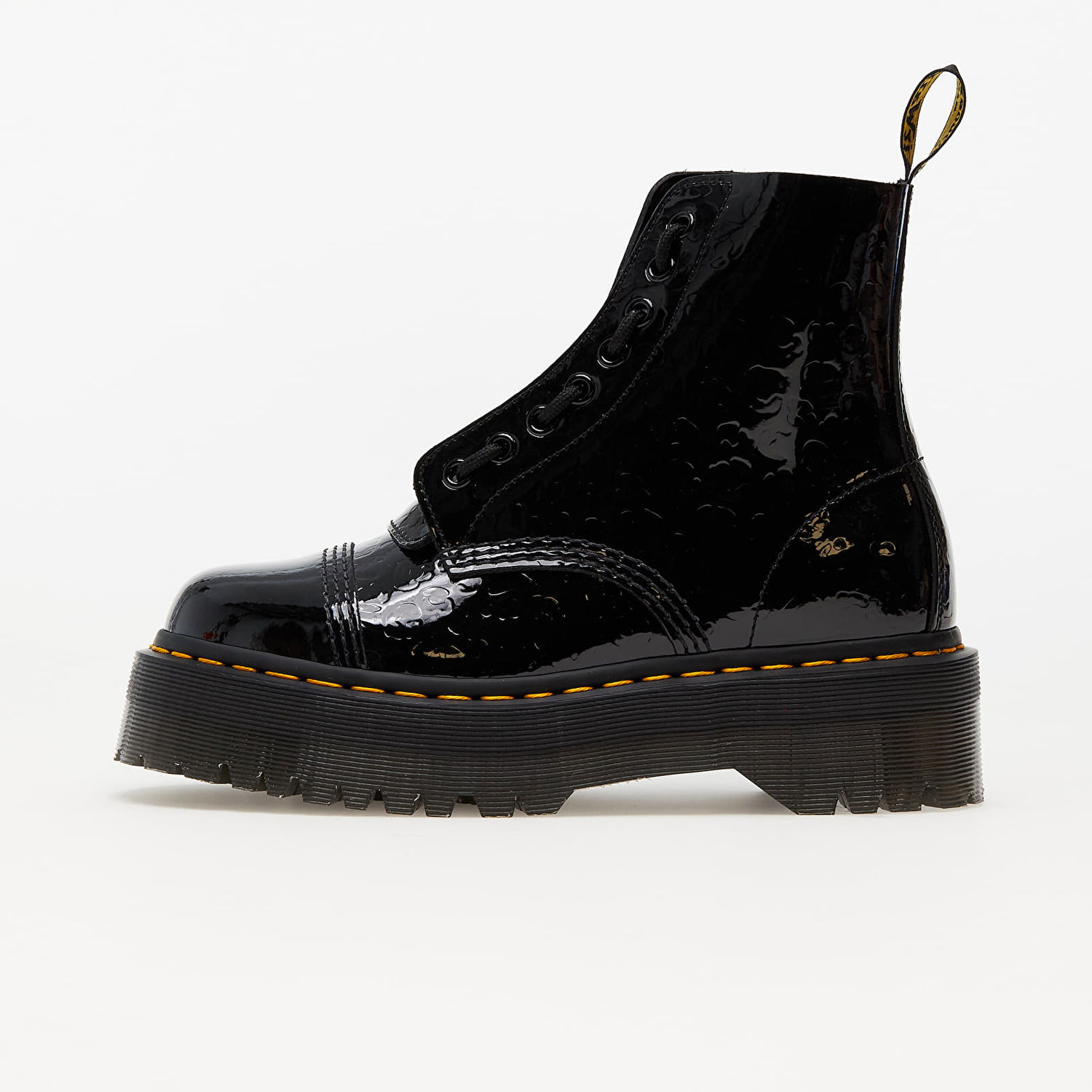 Кецове и обувки Dr. Martens Sinclair Black Patent Lamper Leopard Emboss W Черно | DM26866001, 0