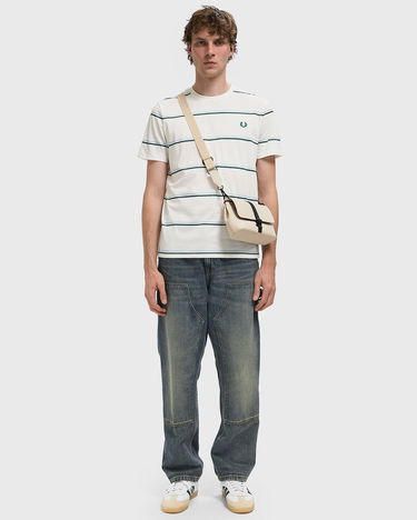 Тениска Fred Perry Fred Perry Fine Stripe T-Shirt Бяло | M1734-129, 1