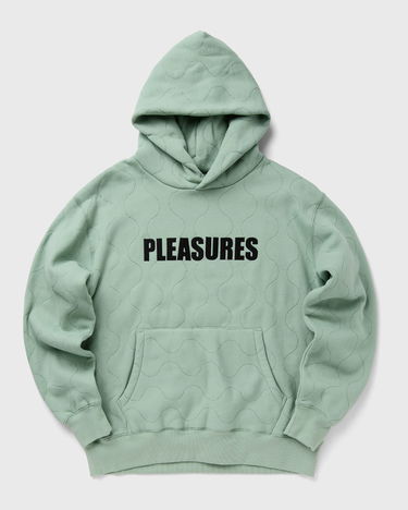 Суитчър Pleasures Pleasures Wave Quilted Hoodie Зелено | P24W007-MATCHA, 0