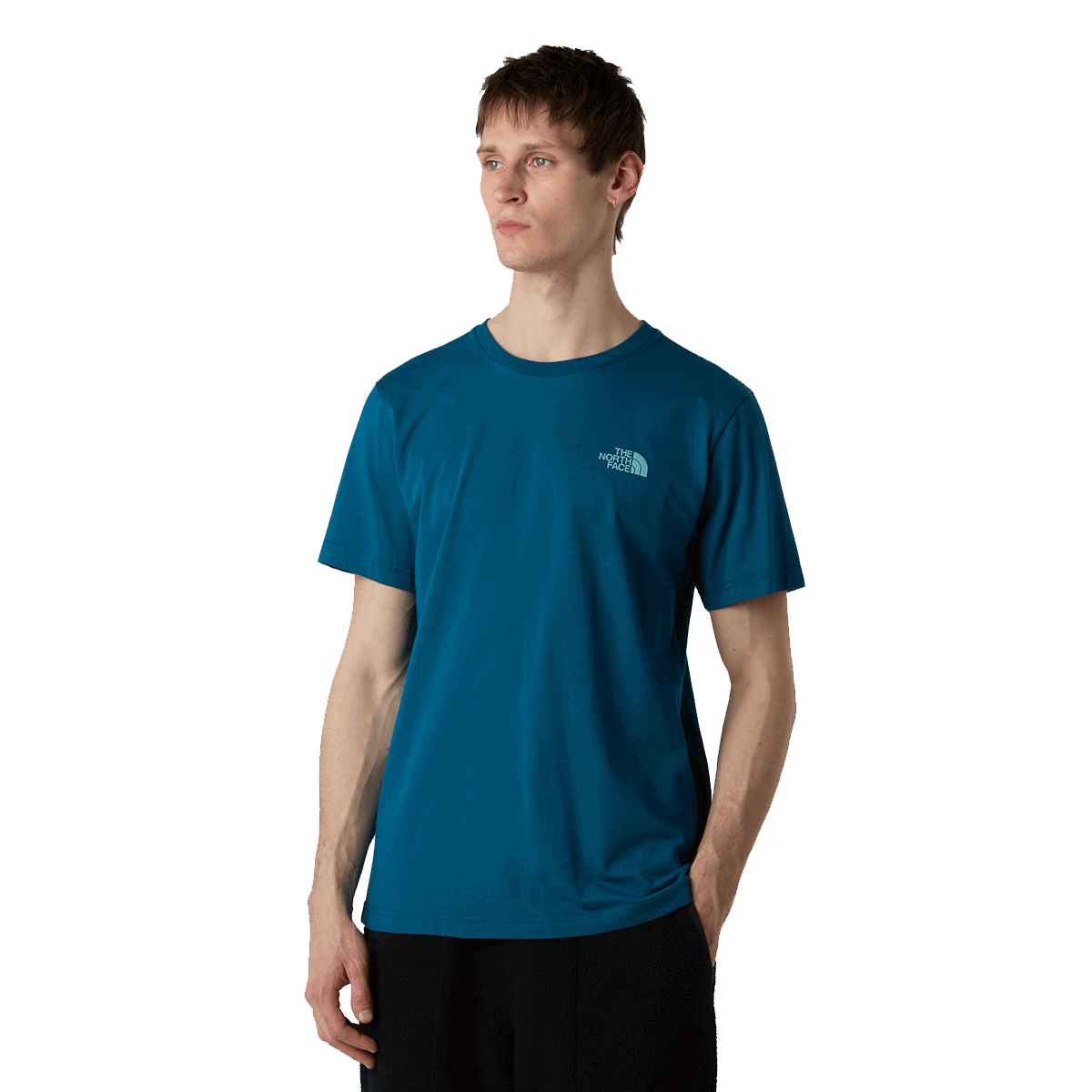 Тениска The North Face The North Face Vertical Logo Short Sleeve T-Shirt Синьо | NF0A8EE7BSI1, 0