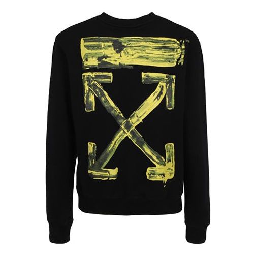 Пуловер Off-White Off-White Graffiti Arrow Fleece Sweatshirt Черно | OMBA025F19E300101060, 0