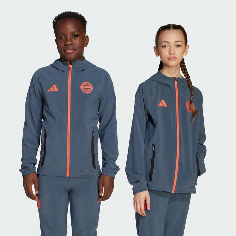 Яке adidas Performance FC Bayern Tiro 25 Competition Vis Tech Travel Kids' Jacket Сиво | JV5345