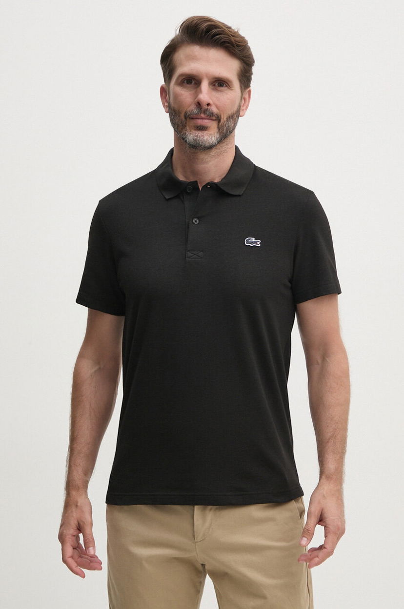 Поло тениска Lacoste Lacoste Polo Shirt Черно | DH5522
