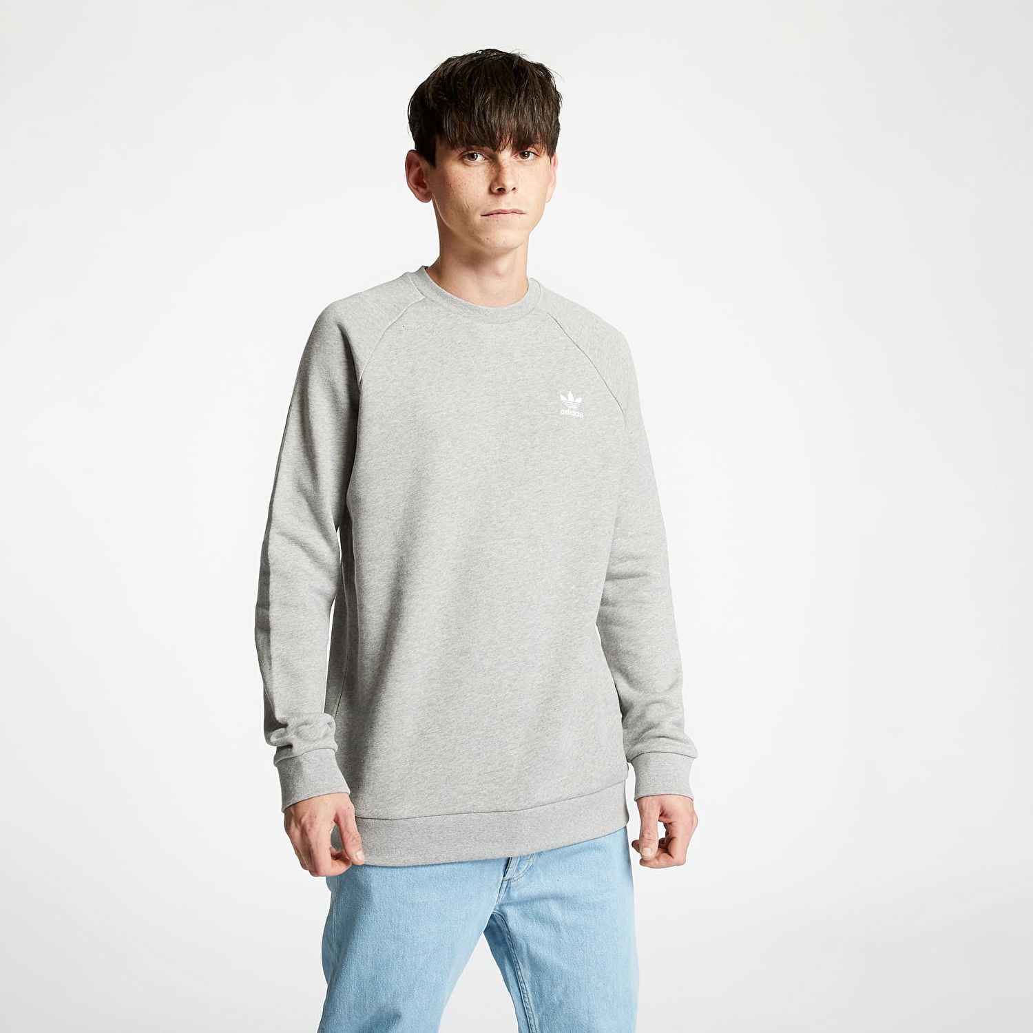 Суитчър adidas Originals Essential Crewneck Medium Сиво | DV1642, 0