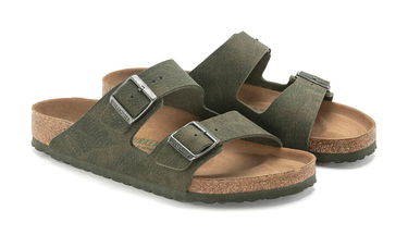 Кецове и обувки Birkenstock Arizona Vegan Micro Fibre Зелено | 1024544, 4
