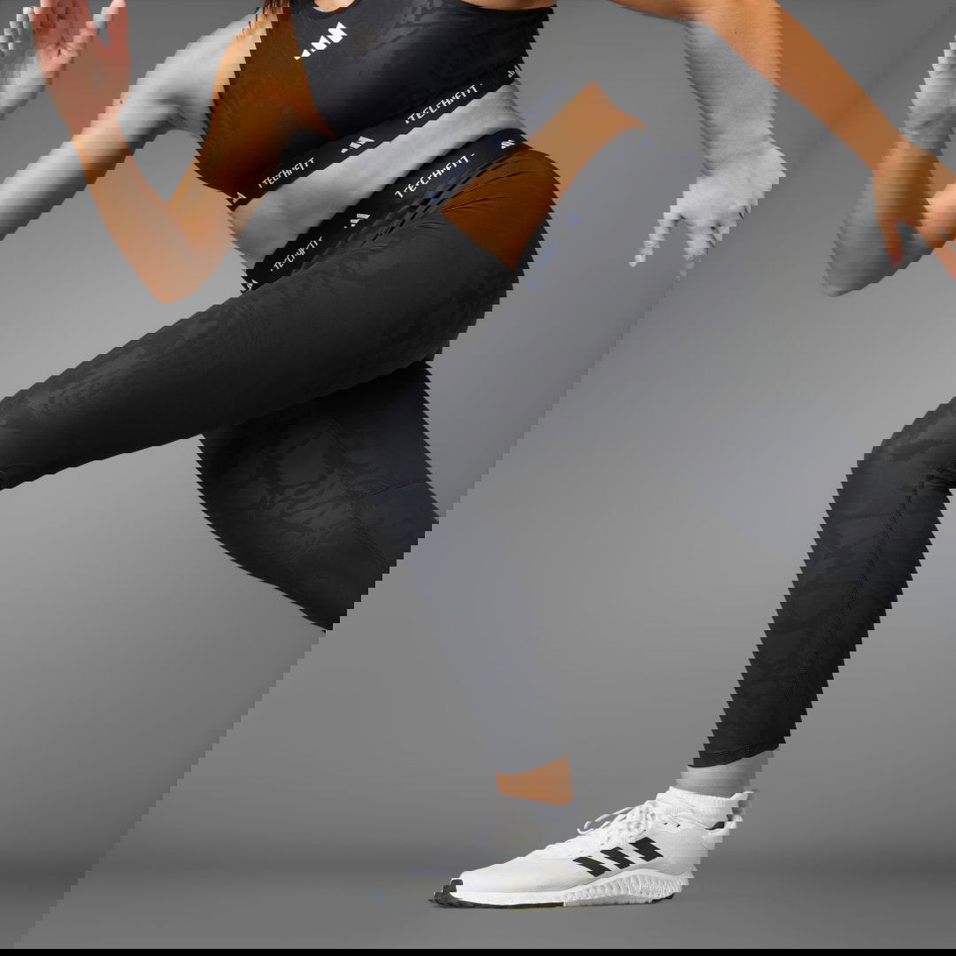 Клинове adidas Performance Techfit Printed 7/8 Leggings Черно | JE3644, 0
