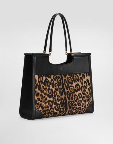 Голяма пазарска чанта Dolce & Gabbana Dolce & Gabbana Sicily Large Embroidered Shopping Bag Черно | BB7727B6I3789738, 2