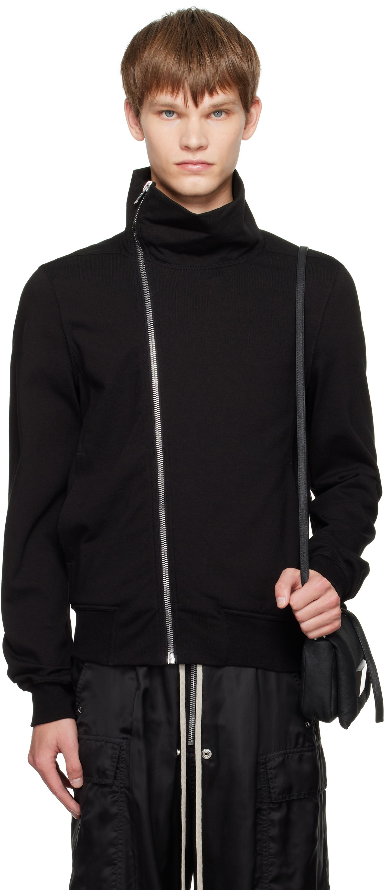 Яке Rick Owens Rick Owens Concordians Bauhaus Jogger Track Jacket Черно | RU02E1272 BA, 0