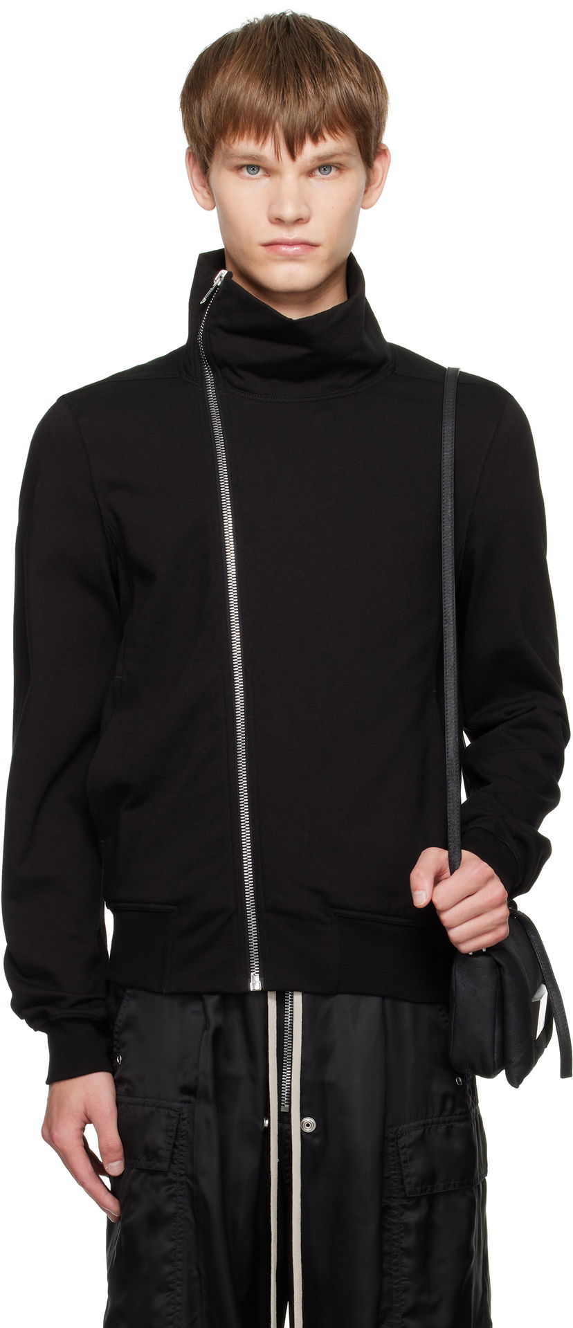 Яке Rick Owens Rick Owens Concordians Bauhaus Jogger Track Jacket Черно | RU02E1272 BA
