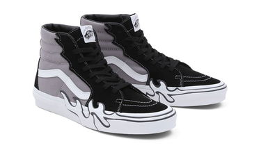 Кецове и обувки Vans SK8-Hi Flame Сиво | VN0005UJBGF, 4