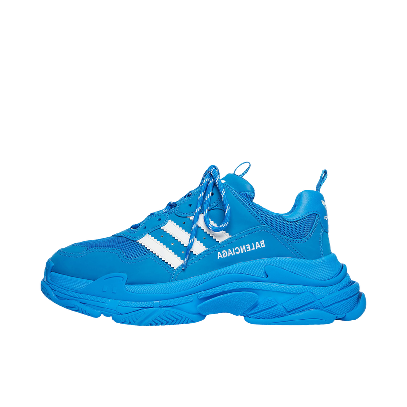 Кецове и обувки Balenciaga adidas x Triple S Blue White W Синьо | 712764W2ZB24090