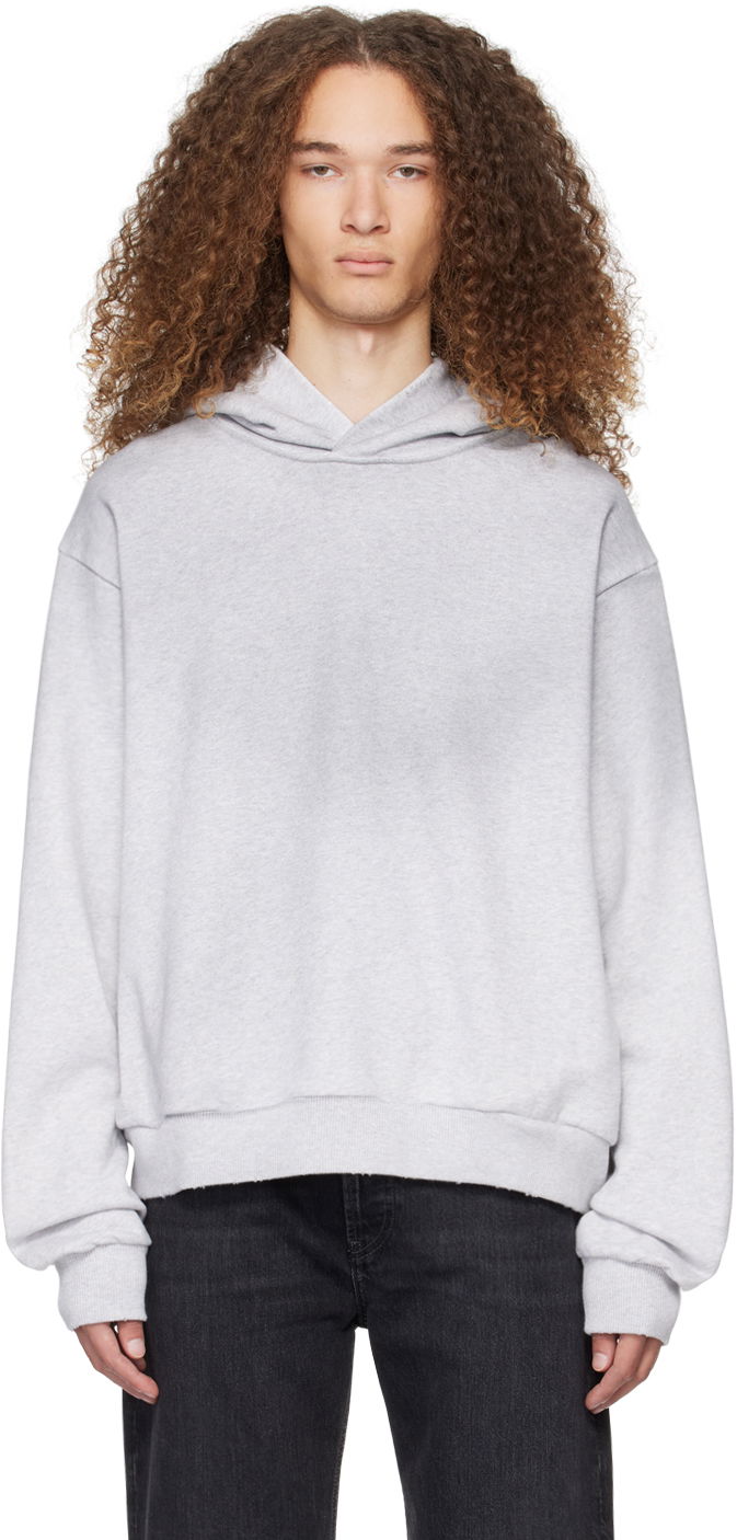 Суитчър Acne Studios Distressed Hoodie Сиво | CI0159-