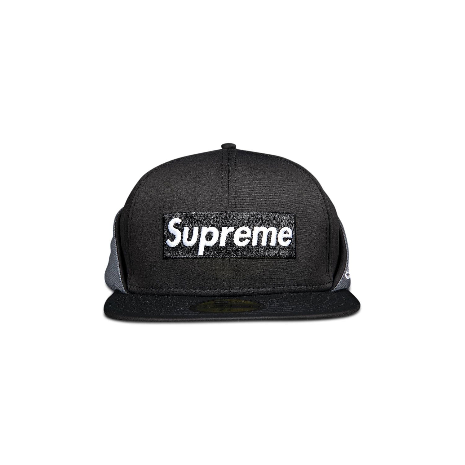 Шапка с козирка Supreme WINDSTOPPER x Earflap Box Logo New Era 'Black' Черно | FW20H63 BLACK, 1