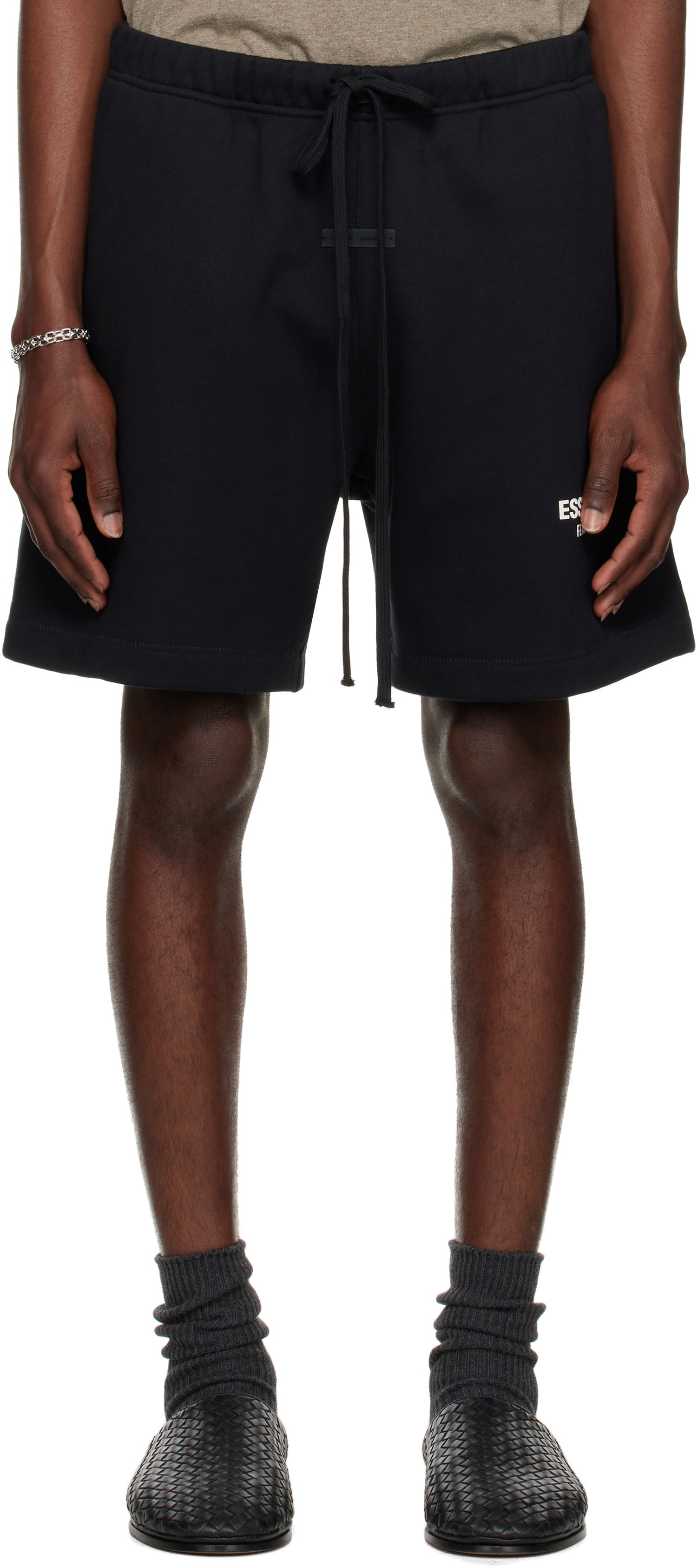 Къси панталони Fear of God Fear of God ESSENTIALS Classic Sweat Shorts Черно | 160AS252000F, 0