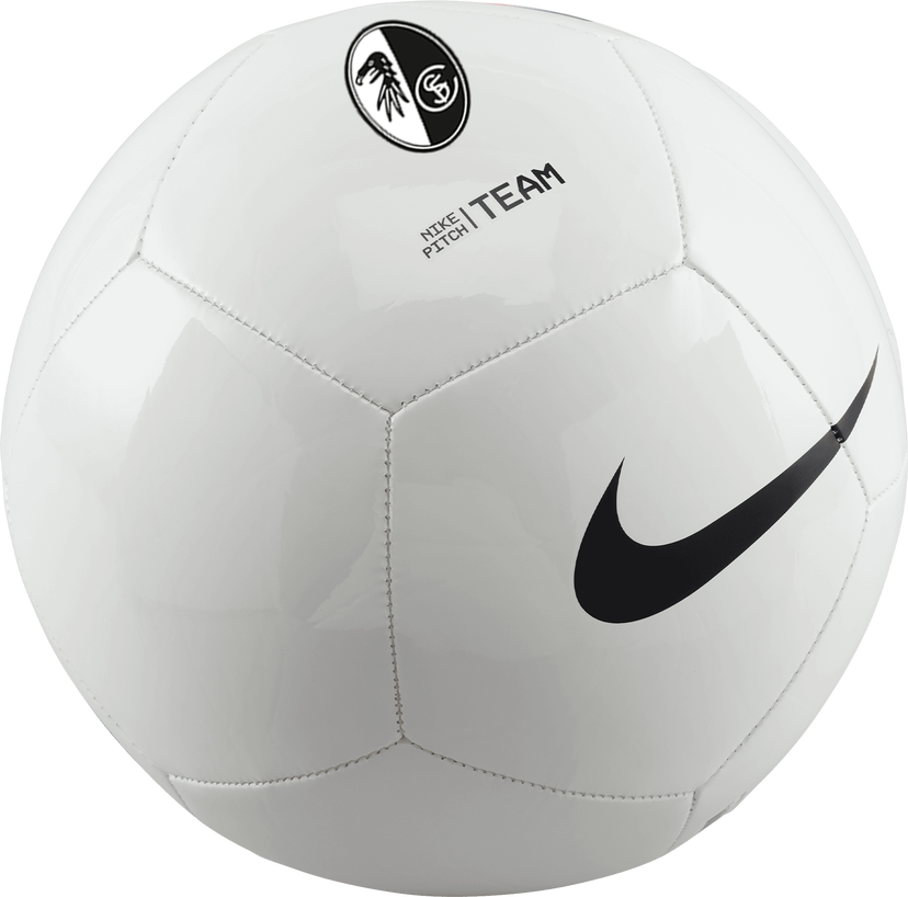 Спортна екипировка Nike SC Freiburg Pitch Soccer Ball Бяло | 6scffz7553-100